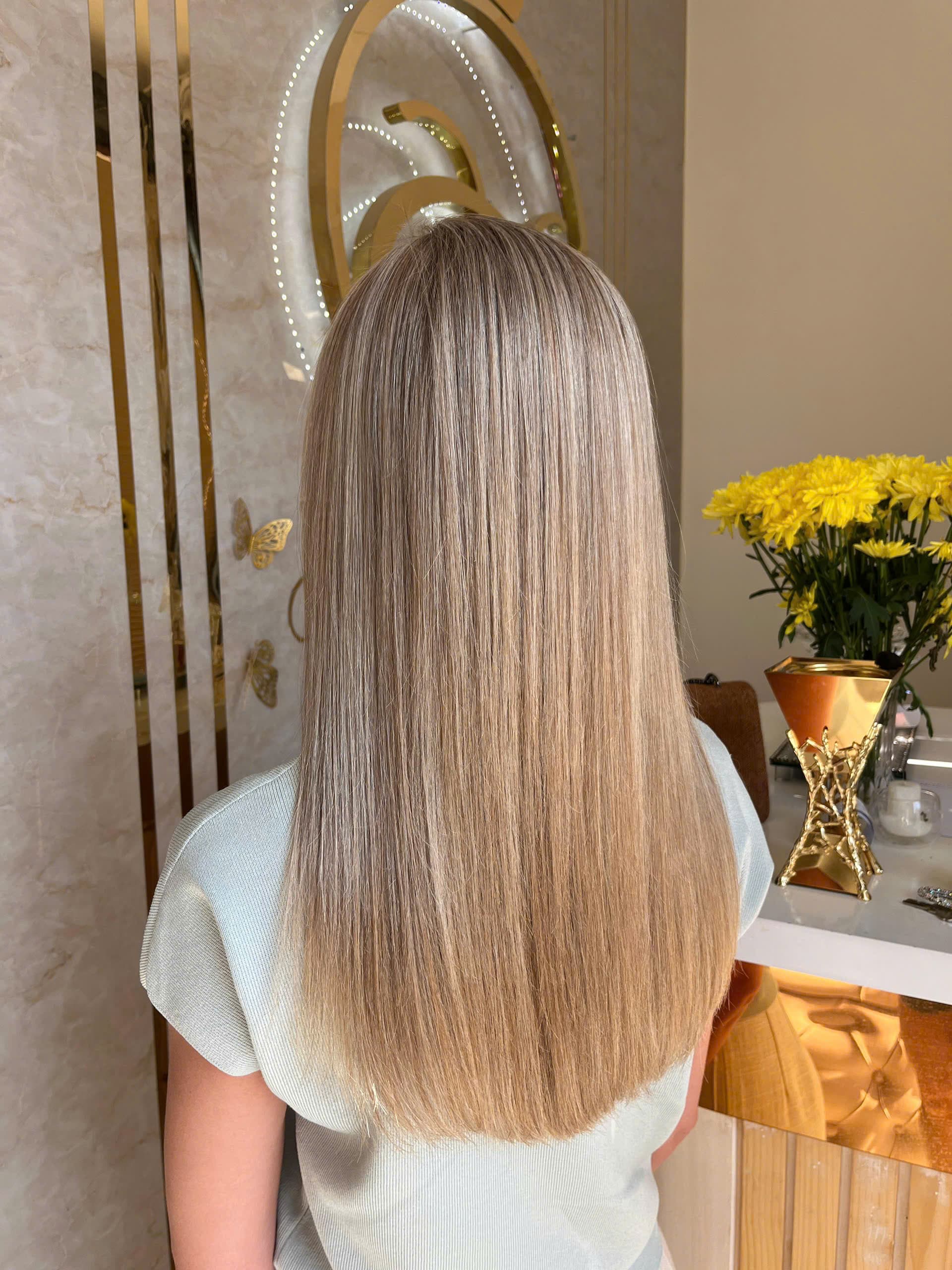 Bridal beauty preparation with makeup and hair set