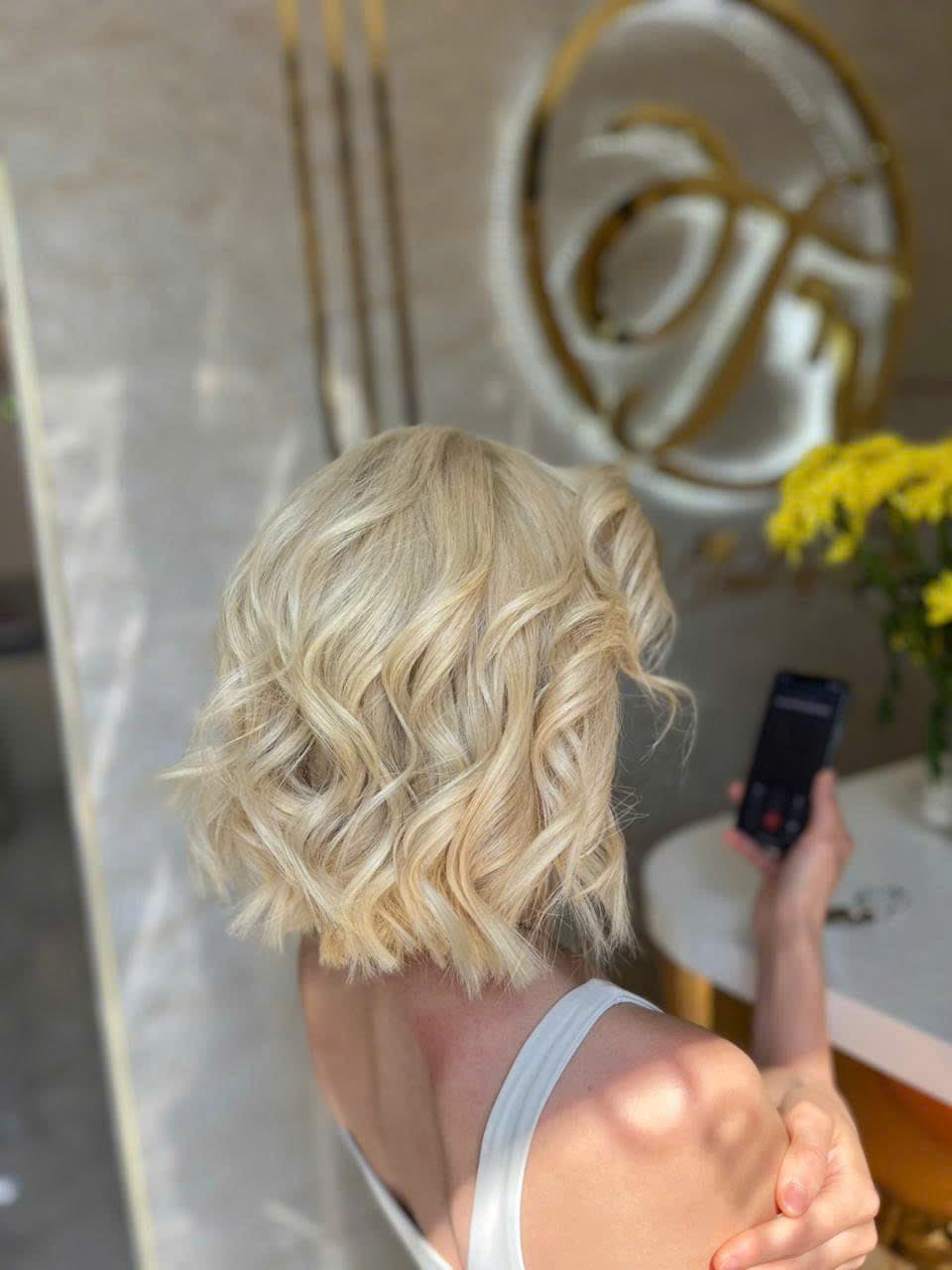 Lash lift and volume eyelash styling by experienced technician